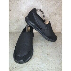 TredSafe Oil & Slip Resistant Shoes Women Sz 8 Black Slide On Comfort Sneakers